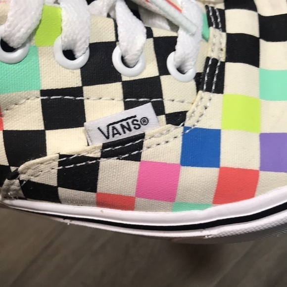 Vans Moma “Museum of Modern Art” UA ComfyCush Era x Rainbow Check Lace Sneakers - Picture 6 of 9